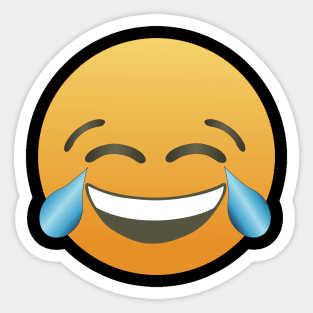 JOY - Face with tears of joy, haha emoji Sticker